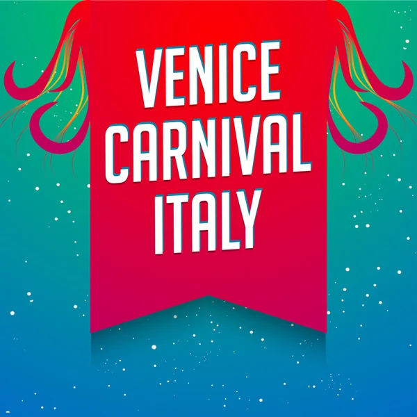 Венецианский карнавал . — стоковый вектор