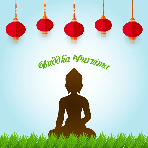 Buddha Purnima Fondo — Vector de stock