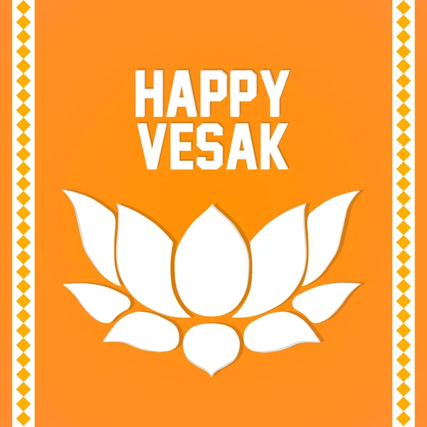 Vesak giorno sfondo — Vettoriale Stock