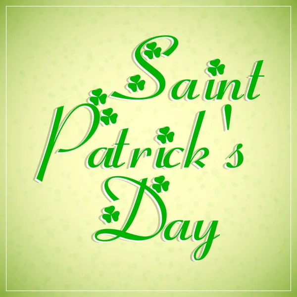 Día de San Patricio — Vector de stock