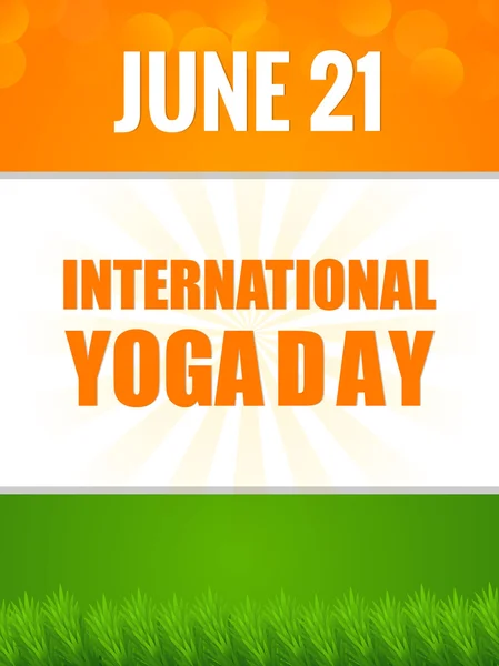 Día internacional del yoga — Vector de stock