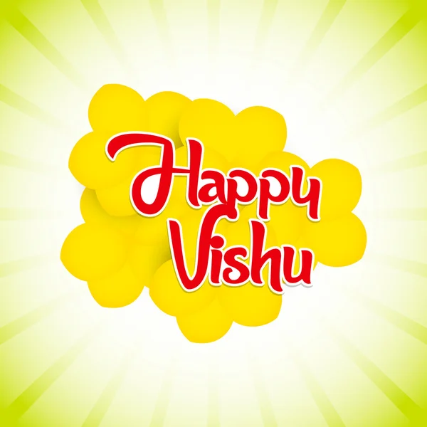 Feliz fondo de Vishu — Vector de stock
