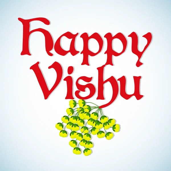 Feliz fondo de Vishu — Vector de stock