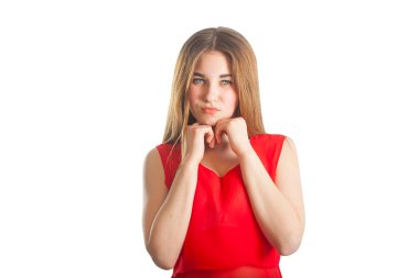 Kırmızı güzel kadın 