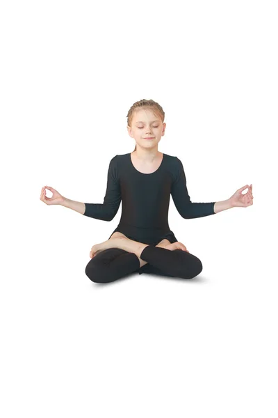 Ragazzina meditando — Foto Stock