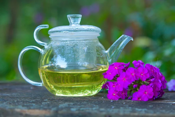 Thé vert dans une belle tasse — Photo