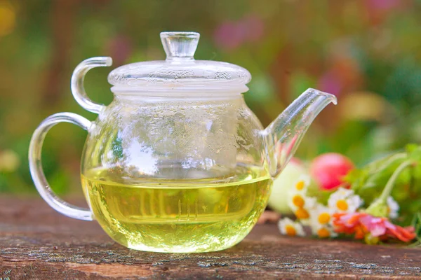 Té verde en una hermosa taza — Foto de Stock