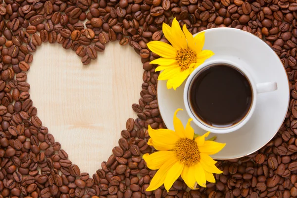 Kaffee Milch Draufsicht — Stockfoto