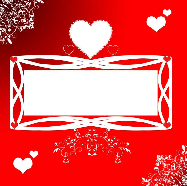 Серце червоний фон. Поздоровлення на весілля і смішні серцях Валентина — стокове фото