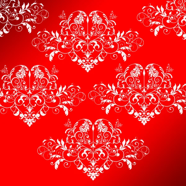 Серце червоний фон. Поздоровлення на весілля і день Святого Валентина — стокове фото
