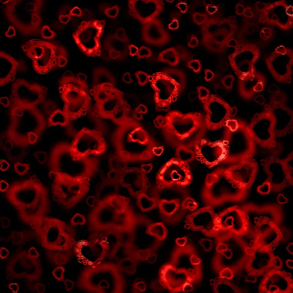 Kalp kırmızı arka plan. Tebrikler düğün ve komik Sevgililer günü kalpleri