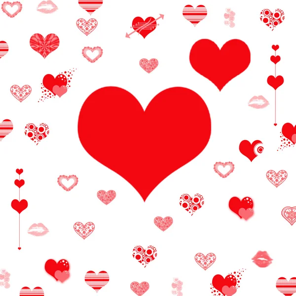 Kalp kırmızı arka plan. Tebrikler düğün ve komik Sevgililer günü kalpleri