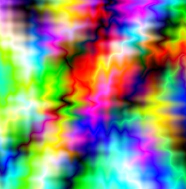 gökkuşağı arka plan soyut parlayan çizgiler. kareler, dalgalar, farklı renklerin bir sürü daire