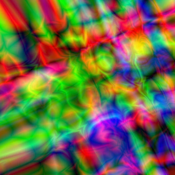Fondo arco iris abstracto líneas brillantes. círculos cuadrados, olas, un montón de colores diferentes —  Fotos de Stock