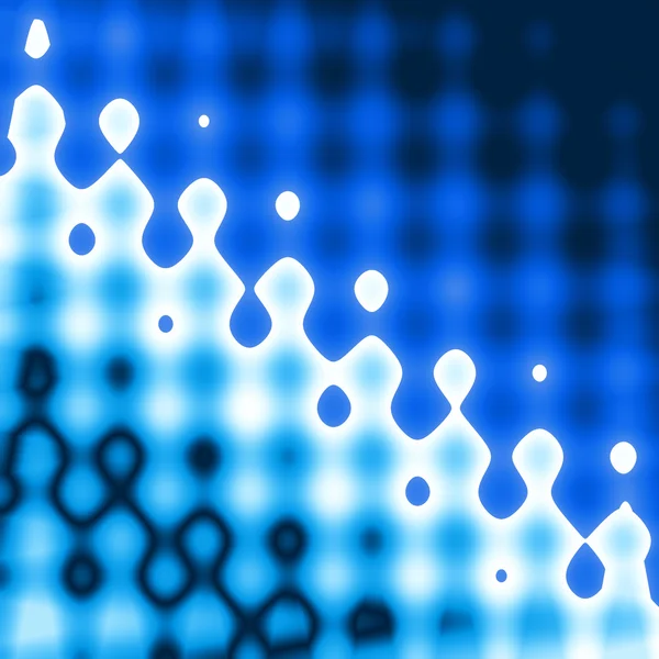 Hafif çizgiler, kareler, daireler ve sarmal dalga ile mavi arka plan