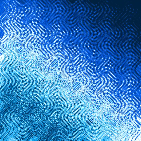 Hafif çizgiler, kareler, daireler ve sarmal dalga ile mavi arka plan