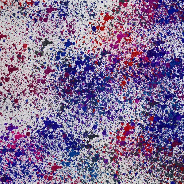 Renk suluboya soyut desen beyaz bir arka planda sıçraması.