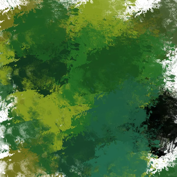 Kolor akwarela abstrakcyjny wzór na białym tle, plamy. ciemny zielony streszczenie siekać akwarela, odpryskami i kapie — Zdjęcie stockowe