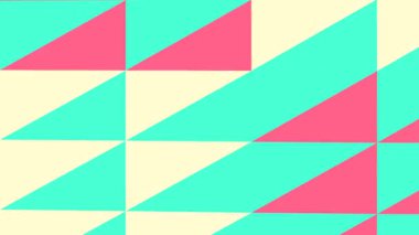 Pembe, yeşil ve bej üçgenlerden oluşan dinamik bir geometrik desen, herhangi bir tasarım projesine modern tarz ve enerji katmak için mükemmel..