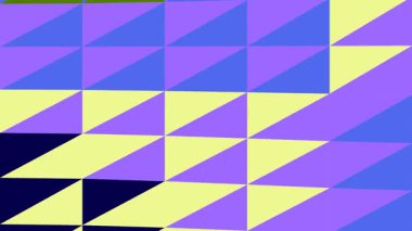 Canlı mor, mavi ve sarı üçgenler içeren dinamik geometrik desen tasarımlarınıza renk ve enerji katmak için mükemmel.