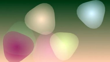 Soyut Akan Şekiller Organik Şekiller Gradyan Arkaplanı.