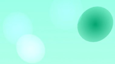 Serene Su Arkaplanında Yüzen Soyut Yumuşak Odaklanma Küreleri.