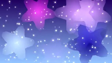 Parlayan Yıldızlar ve Bulutsuyla Sihirli Yıldızlı Gece Gökyüzü.