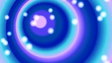 Süzülen Işıklı Soyut Mavi ve Mor Kozmik Girdap.