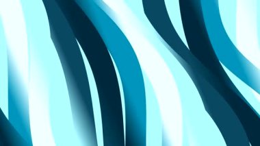 Soyut Mavi ve Teal Dalgalı Çizgili Akış Arkaplanı.