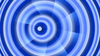 Soyut Mavi Konsantrik Çemberler Nabız Enerjisi Arkaplan Canlandırması.