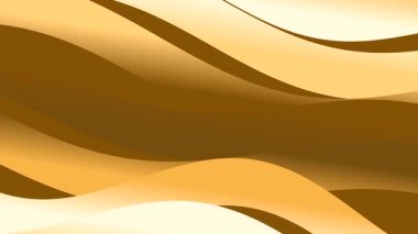 Soyut Altın Dalgalar Yumuşak Gradyan ve Işık Yansımaları ile Akan Arkaplan.
