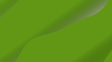 Yumuşak Dalgalı Şekiller ve İnce Eğilimli Soyut Yeşil Arkaplan.