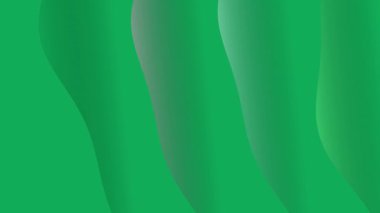 Soyut Yeşil Organik Akan Şekiller Arkaplan Canlandırması.