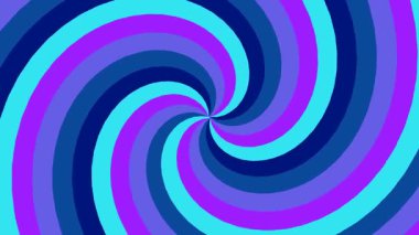 Mavi ve Mor Renklerin Hipnotik Girdap Deseni.