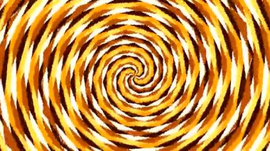 Hipnotik Girdap Turuncusu ve Sarı Soyut Örnekler.