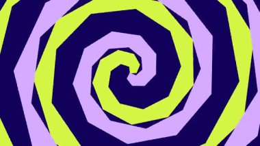 Neon Renklerle Hipnotize Edilmiş Dönen Sarmal Desen.