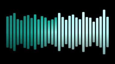 Soyut Parlayan Çubuklar Ses Dalgaları veya Veri Görselleştirmesini Temsil Ediyor.