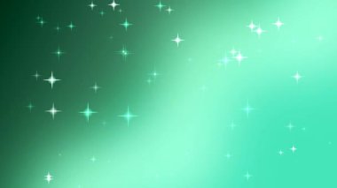 Parıldayan Yeşil Yıldızlar Efektiyle Parıldayan Yeşil Gradyan Arkaplanı.