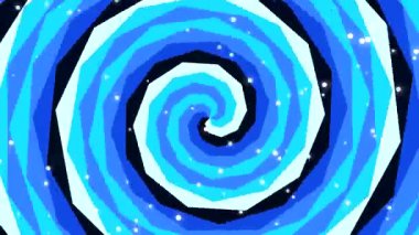 Beyaz noktalı mavi girdap.