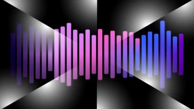 Renkli ses dalgası grafik görüntüsü.