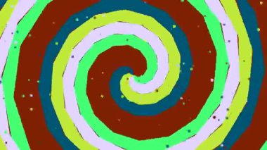 Girdap desenli renkli spiral tasarım.