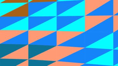 Mavi Üçgenlerin Geometrik Deseni.