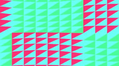 Üçgen ve Karelerin Geometrik Deseni.