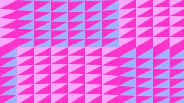 Geometrik desen Pembe Mavi Üçgen.