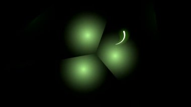 Siyah arkaplanda yeşil ışık noktaları.