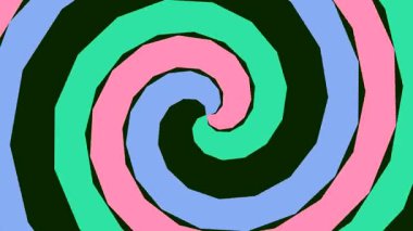 Pastel renkler dönen hareketli canlı spiral tasarım