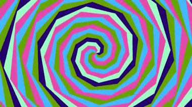 Hareketli grafikleri olan canlı spiral tasarım