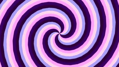 Mor ve pembe renkleri dönen animasyon spiral tasarımı