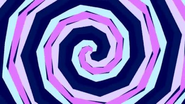 Pembe ve mavi renkli animasyon spiral tasarımı