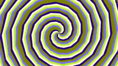 Yeşil mavi beyaz renklerle canlandırılmış spiral desen